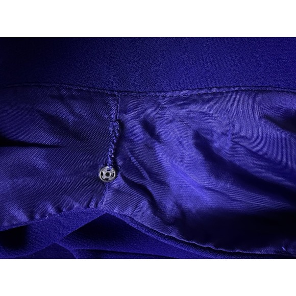 Tahari ASL Jackie O Sheath Dress Size 14 Blue 60's Classic Envelope Collar - Picture 7 of 16